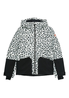 Rossignol leopard-print jacket - White