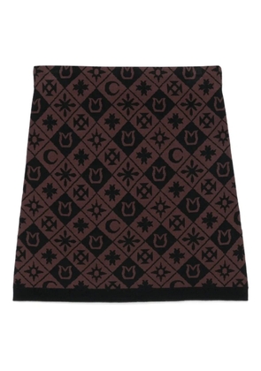 Nanushka geometric-pattern mini skirt - Brown