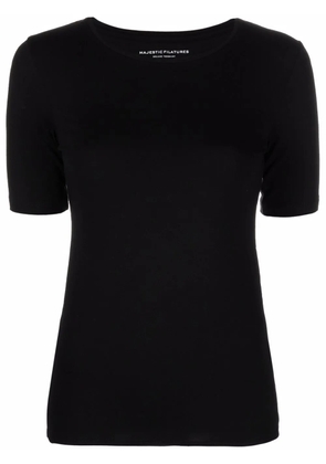 Majestic Filatures round neck short-sleeve T-shirt - Black