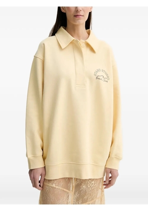 STAND STUDIO collared graphic top - Yellow