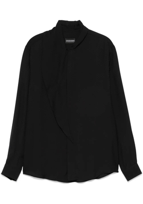 Emporio Armani jacquard shirt - Black