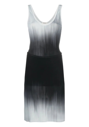 Peter Do faded-effect detachable-panel dress - Grey