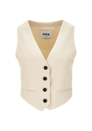 MSGM buttoned waistcoat - Neutrals