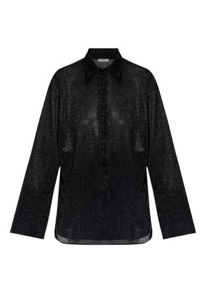 Oséree sparkling button-up shirt - Black