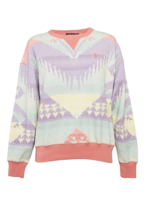 Polo Ralph Lauren Vintage pre-owned geometric-print sweatshirt - Purple