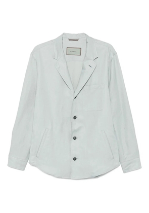Canali patch-pocket shirt jacket - Blue