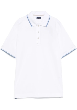 Paul & Shark stripe-trim polo shirt - White