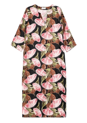 P.A.R.O.S.H. floral-print maxi dress - Black