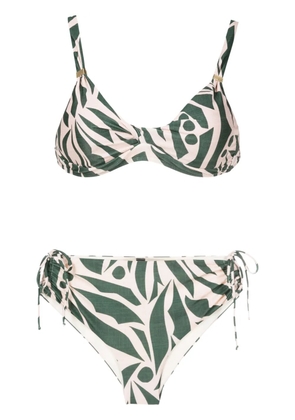 Lygia & Nanny Marcela abstract-print bikini - Green