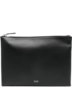 TOM FORD zip-fastening clutch bag - Black