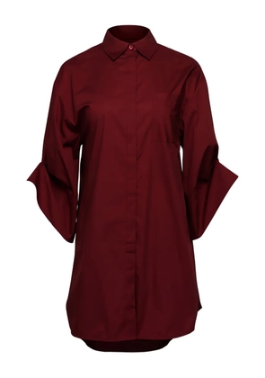 STAUD Nico mini shirt dress - Red