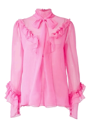 Carolina Herrera chiffon blouse - Pink