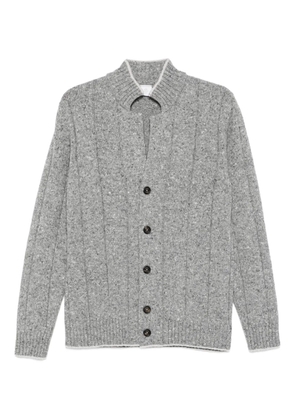 Eleventy speckled ribbed cardigan - Grey