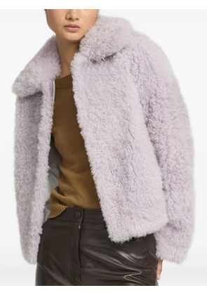 Yves Salomon shearling jacket - Purple