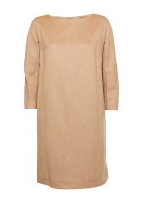 Max Mara long sleeve shift dress - Neutrals