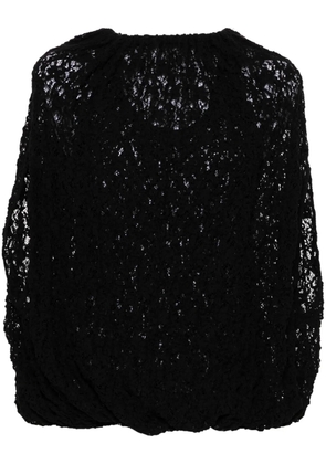 Jil Sander lace-embroidered blouse - Black