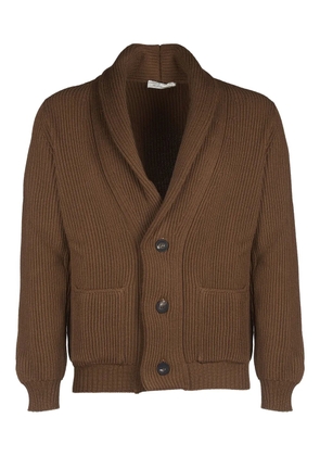 Filippo De Laurentiis button ribbed cardigan - Brown