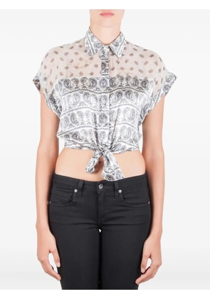 Pierre Balmain pre-owned paisley-print top - White