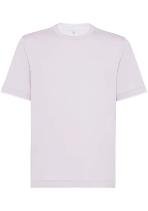 Brunello Cucinelli layered T-shirt - Purple