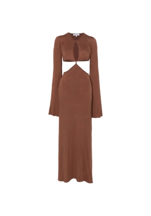 AXEL 113 Sunset cut-out maxi dress - Brown