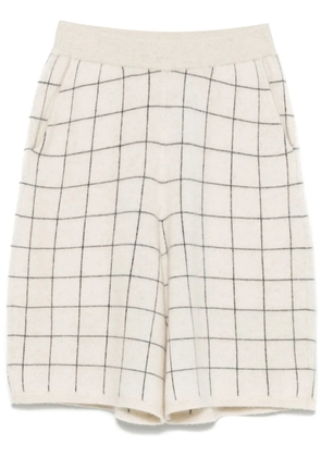 Frenckenberger windowpane-pattern shorts - Neutrals