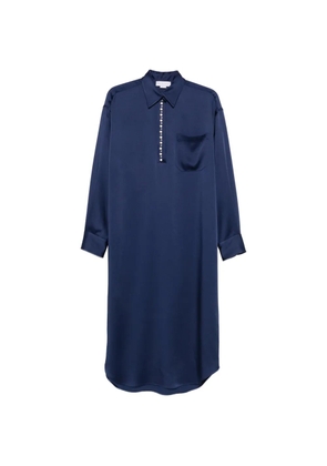Stella McCartney buttoned pocket midi dress - Blue