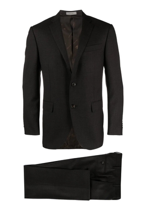 Corneliani single-breasted virgin wool suit - Brown