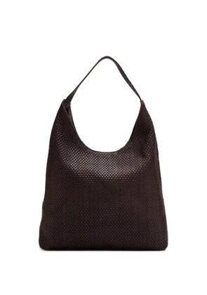 St. Agni lattice-weave large tote bag - Brown
