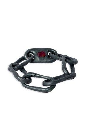 Parts of Four Roman Medium Link bracelet - Black