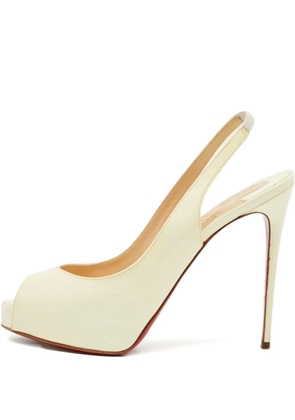 Christian Louboutin Pre-Owned Private Number peep-toe pumps - Neutrals