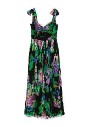 NISSA floral-print dress - Black