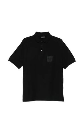 Emporio Armani short-sleeve polo shirt - Black