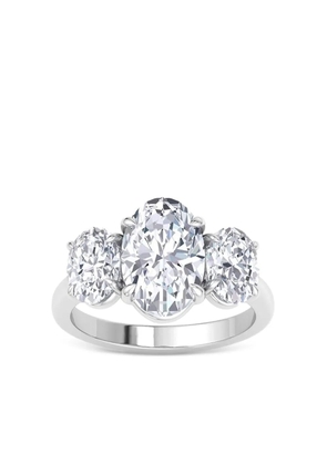 Tilla 14K white gold lab-grown diamond ring - Silver