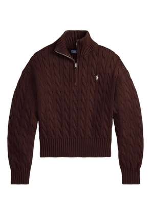 Polo Ralph Lauren Polo Pony cable-knit sweater - Brown