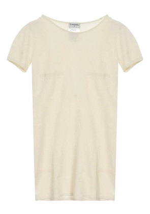 CHANEL Pre-Owned 1986-1988 Coco Mark top - White