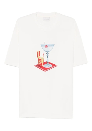 Drôle De Monsieur cocktail graphic print T-shirt - White