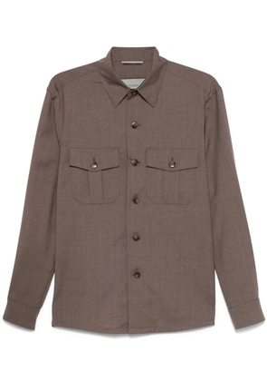 Canali wool shirt - Brown