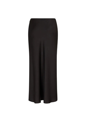 Armani Exchange logo-patch maxi skirt - Black