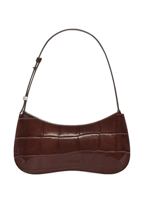 Jacquemus Le Bisou crocodile-embossed shoulder bag - Brown