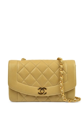 CHANEL Pre-Owned 2002 small Diana shoulder bag - Neutrals