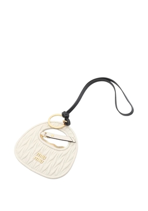 Miu Miu Pre-Owned 2020s Wonder keyring - Neutrals