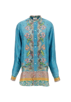 Pierre-Louis Mascia floral-print shirt - Blue