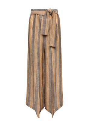 Lisa Marie Fernandez striped wrap trousers - Neutrals