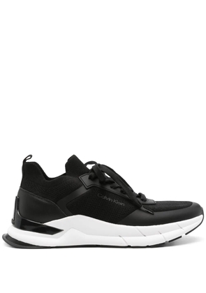 Calvin Klein logo-print mesh sneakers - Black