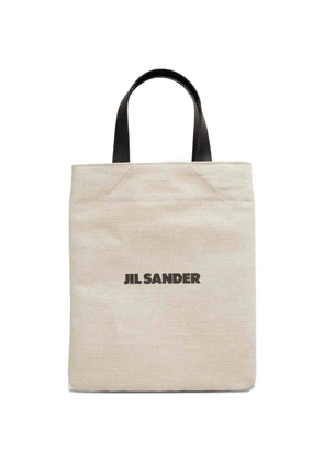 Jil Sander logo strap tote bag - Neutrals