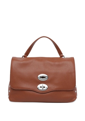 Zanellato small Postina turn-lock tote bag - Brown