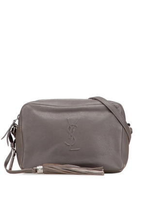 Saint Laurent Pre-Owned 2017 Small Lambskin Monogram Lou Camera Bag crossbody bag - Grey