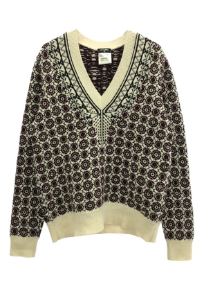 CHANEL Pre-Owned 2010s knit-pattern cashmere sweater - Neutrals