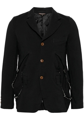 Black Comme Des Garçons distressed detail blazer
