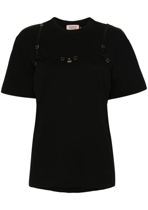 Murmur strap-detail T-shirt - Black